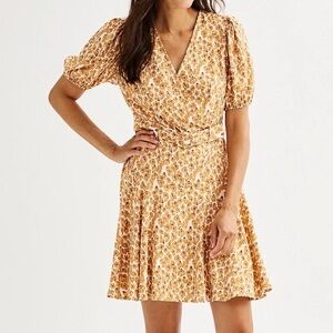 Nine West Animal Print Mini Dress